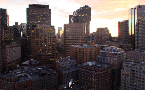 The Boston Night Skyline